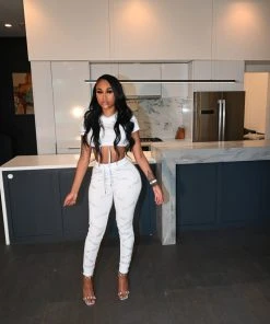 SHOP SO REAL Sets Women Solitaire Stones Pants