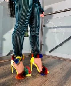 SHOP SO REAL Canary Snob Fur Sandals
