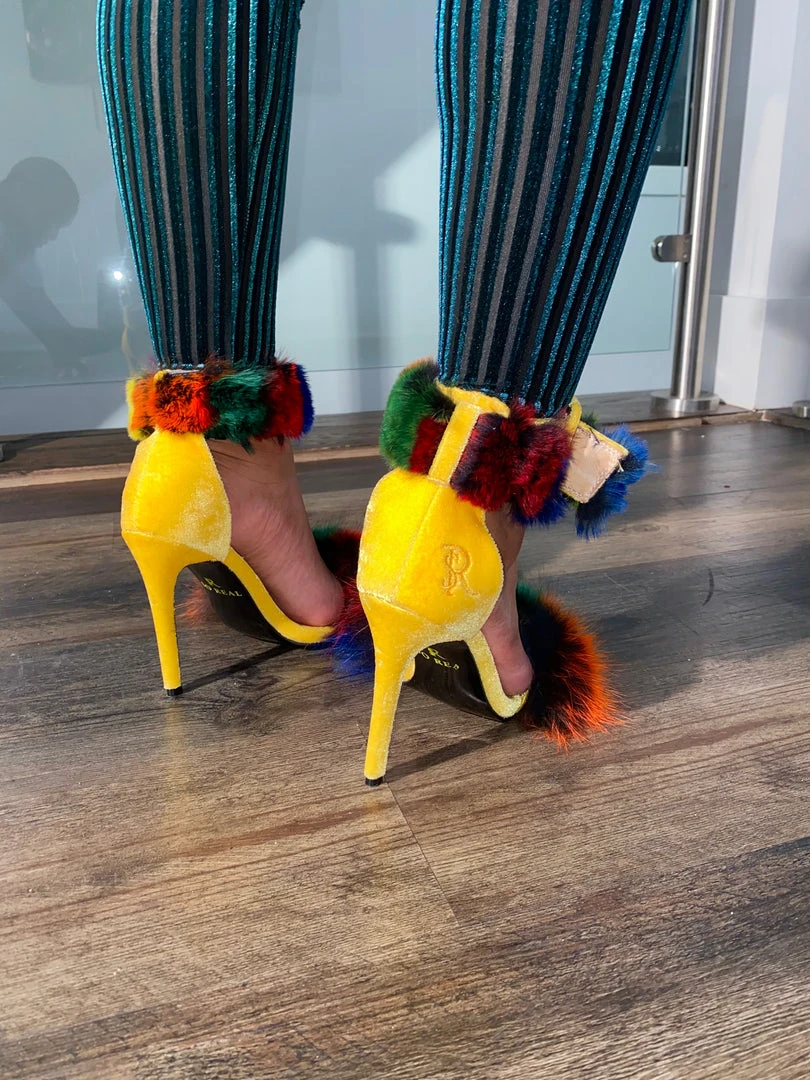 SHOP SO REAL Canary Snob Fur Sandals 3 SHOP SO REAL Canary Snob Fur Sandals