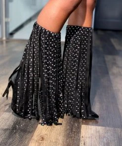 SHOP SO REAL Heels Showgirl Fringe Boots