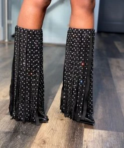 SHOP SO REAL Heels Showgirl Fringe Boots