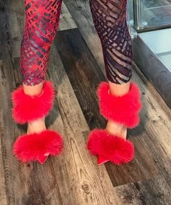 SHOP SO REAL Bloody Fox Wrapped Sandals Heels