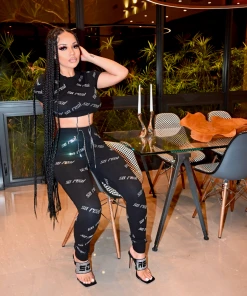 SHOP SO REAL Sets Women Solitaire Stones Pants